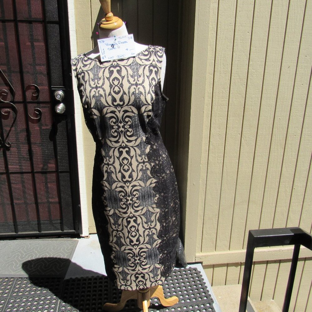 #376  NEW WOMEN'S SHEATH DRESS BY SLNY  (SIZE 16)